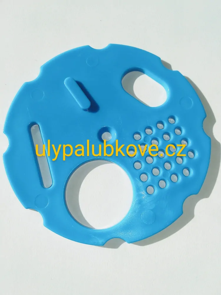 česnový uzávěr kruhový modrý