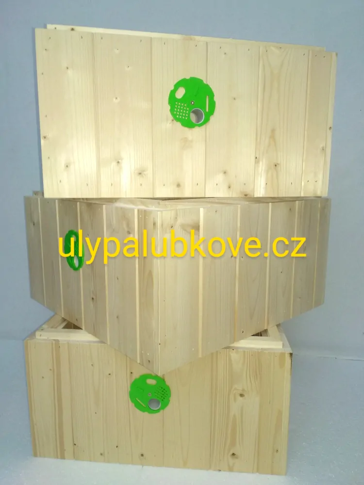 úl palubkový zateplení 2cm se třemi nástavky 39x24 palubkovým víkem a dnem pevným