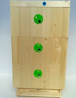 úl palubkový zateplení 3cm se třemi nástavky 39x24 palubkovým víkem a dnem pevným