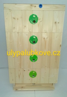 úl palubkový zateplení 2cm se čtyřmi nástavky 39x17 palubkovým víkem a dnem pevným