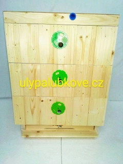 úl palubkový zateplení 2cm se třemi nástavky 39x17 víkem vnitřním a dnem pevným