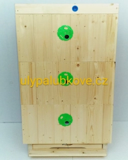 úl palubkový zateplení 2cm se třemi nástavky 39x24 palubkovým víkem a dnem varroa