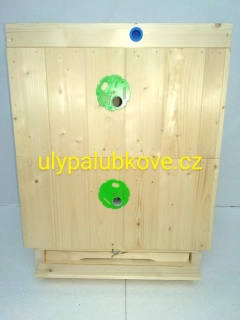 úl palubkový zateplení 3cm 39x24 se dvěmi nástavky palubkovým víkem a dnem varroa